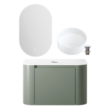 Leon 750mm Wall Hung Vanity with Basin & LED Mirror Package